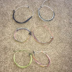 6 Pura Vida Bracelets- NWOT